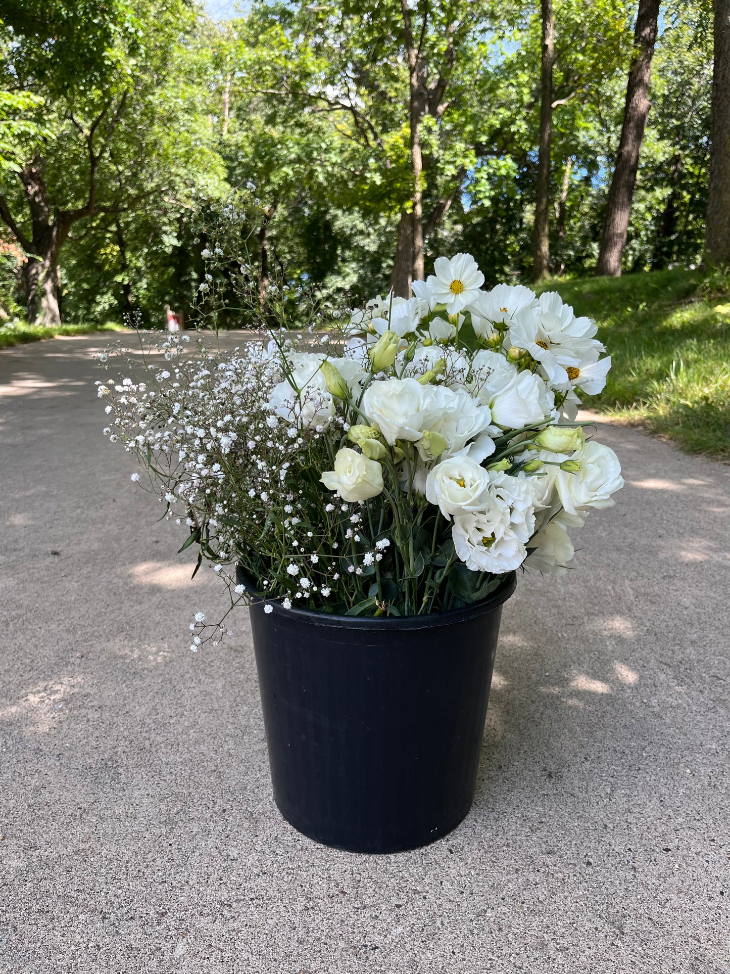 Bulk Flower Bucket - White