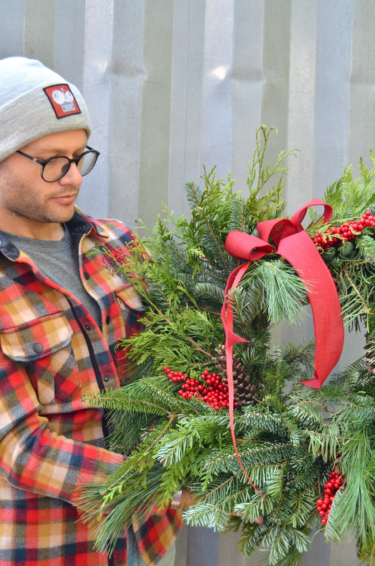 Shipped Wreath - Berries + Pinecones