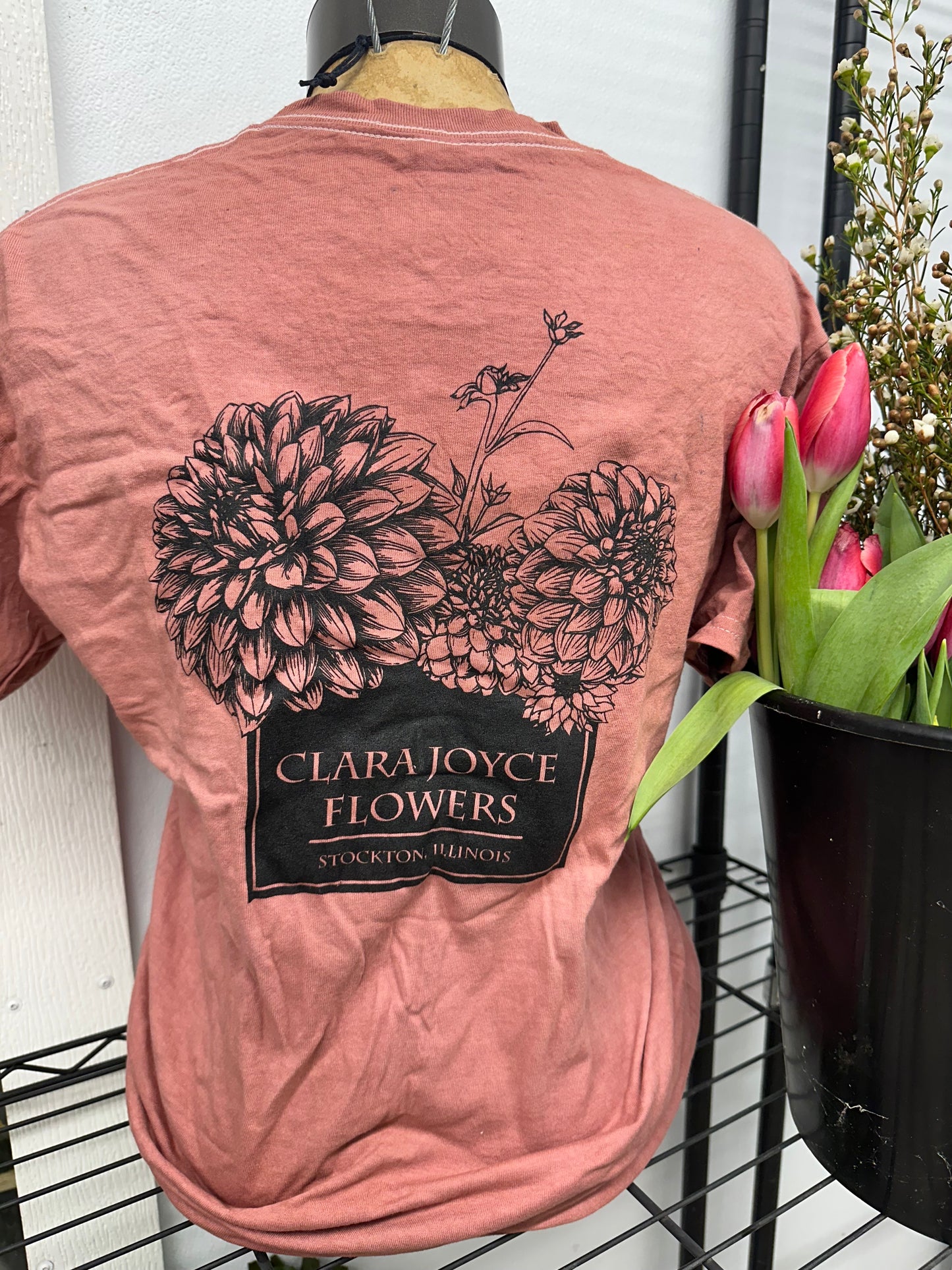 CJF Tee Short Sleeve- Pink/Mauve Tie Dye