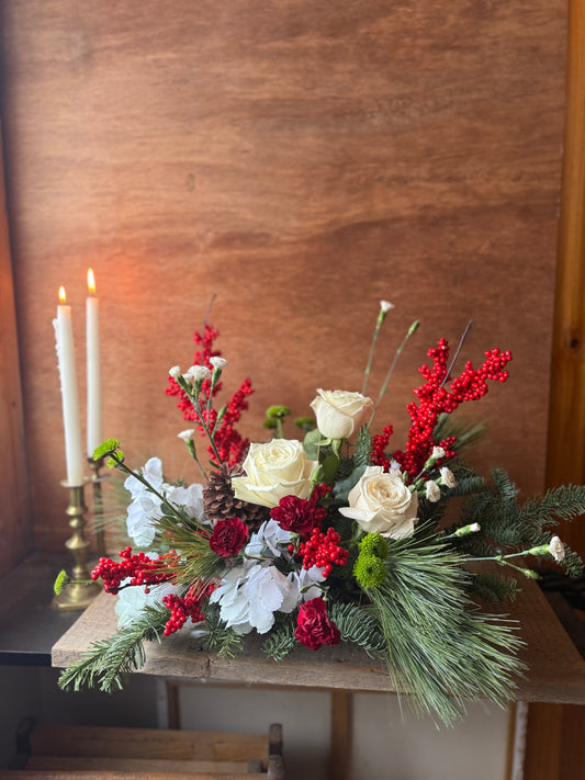 Fresh Christmas Centerpiece